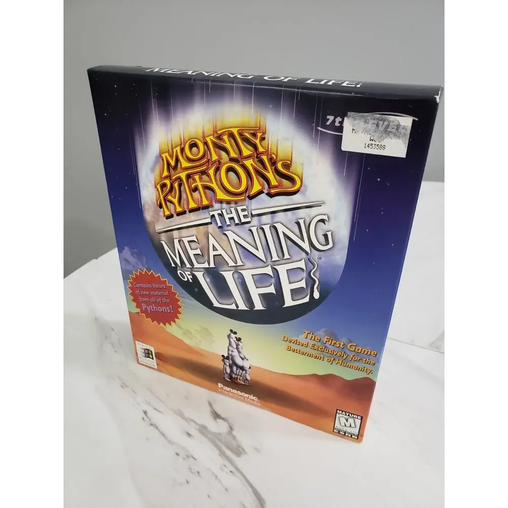 New MONTY PYTHON MEANING OF LIFE GAME Windows 95‎ PC CD Rom 1997 Big Box